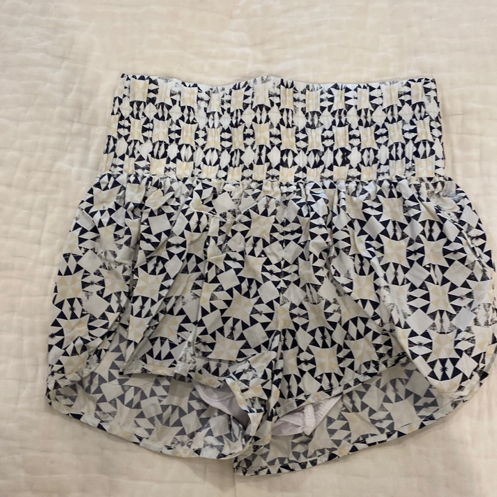 Free people patterned way home shorts